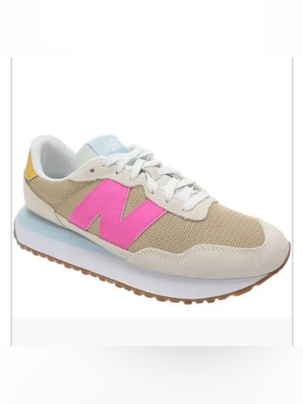 New Balance 237 angora/ incense/ pink heat size 10.5